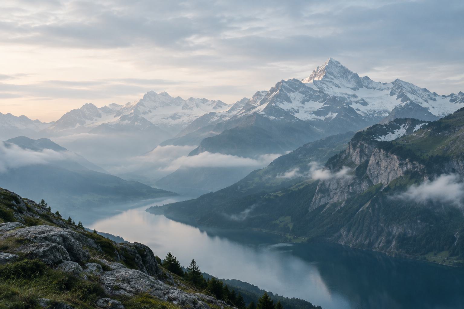 Scenic Alps landscape