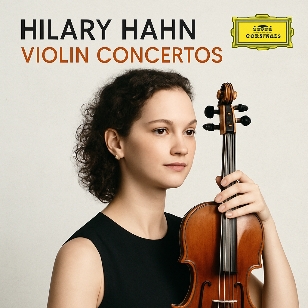 Hilary Hahn violin concerto album cover