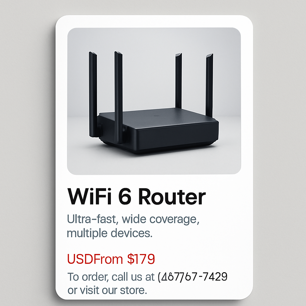 WiFi 6 Router product image