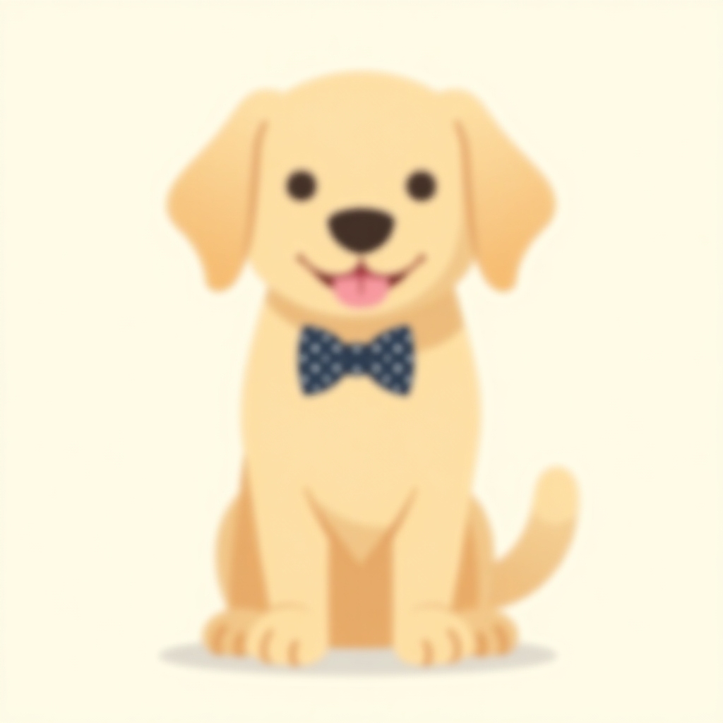 Labrador with a bowtie avatar