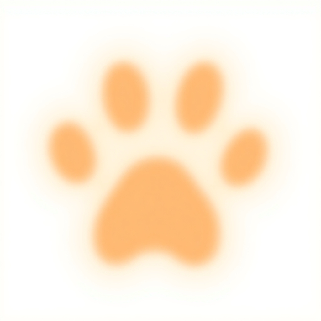 Decorative paw print