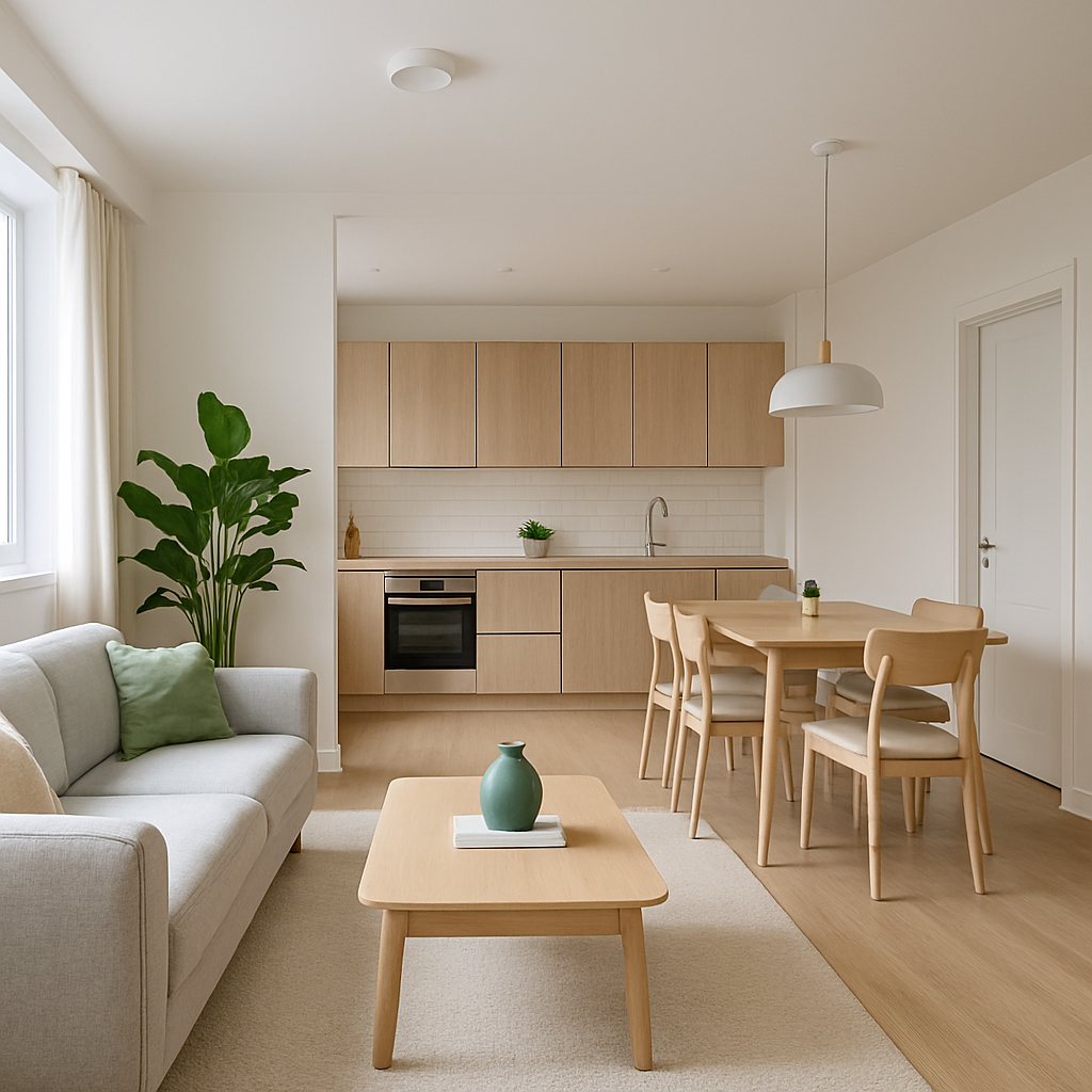 Modern 1-Bedroom near Naukova apartment interior