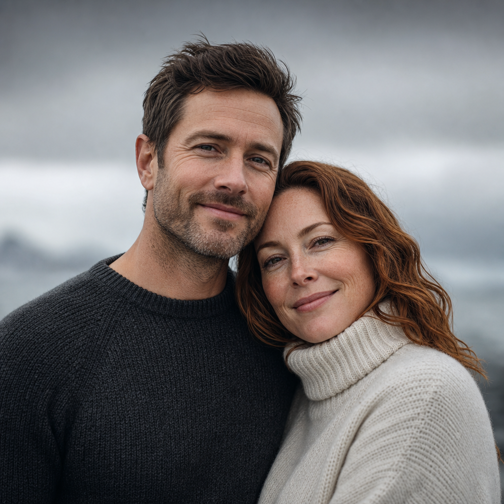 Portrait of Elena and Mark, a couple who traveled Iceland's ring road