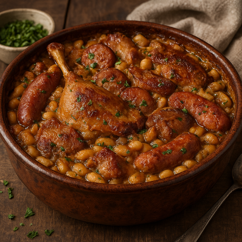 Cassoulet - hearty bean and meat casserole from the Southwest