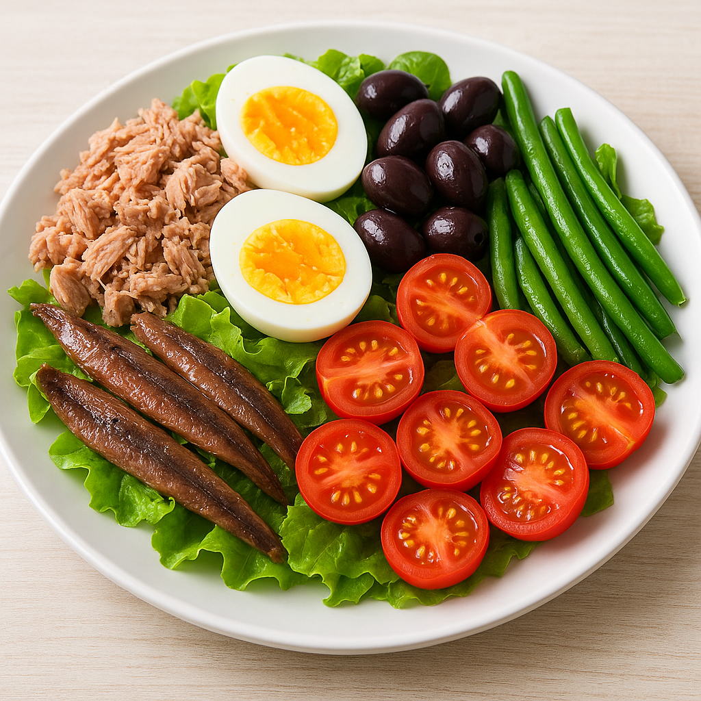 Salade Niçoise - Mediterranean salad with tuna and vegetables