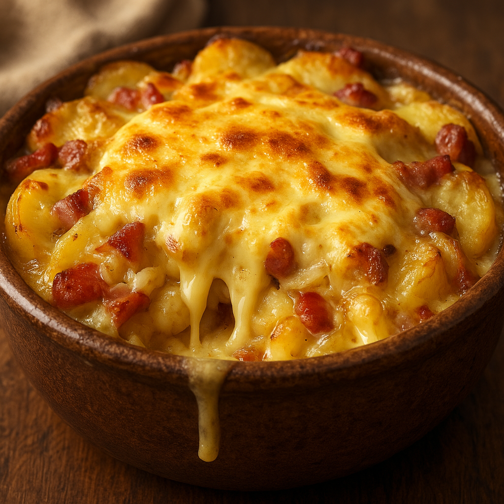 Tartiflette - Savoyard potato and cheese bake