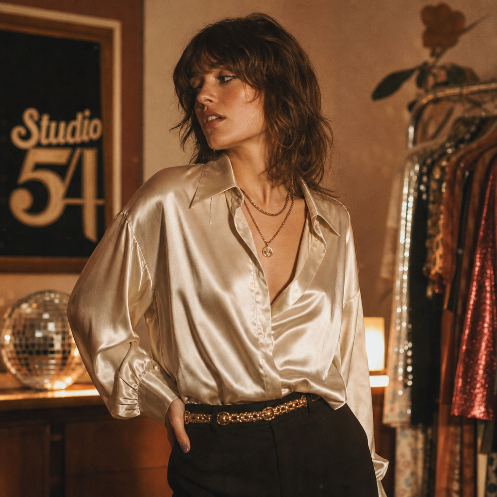 Studio 54 Satin Blouse