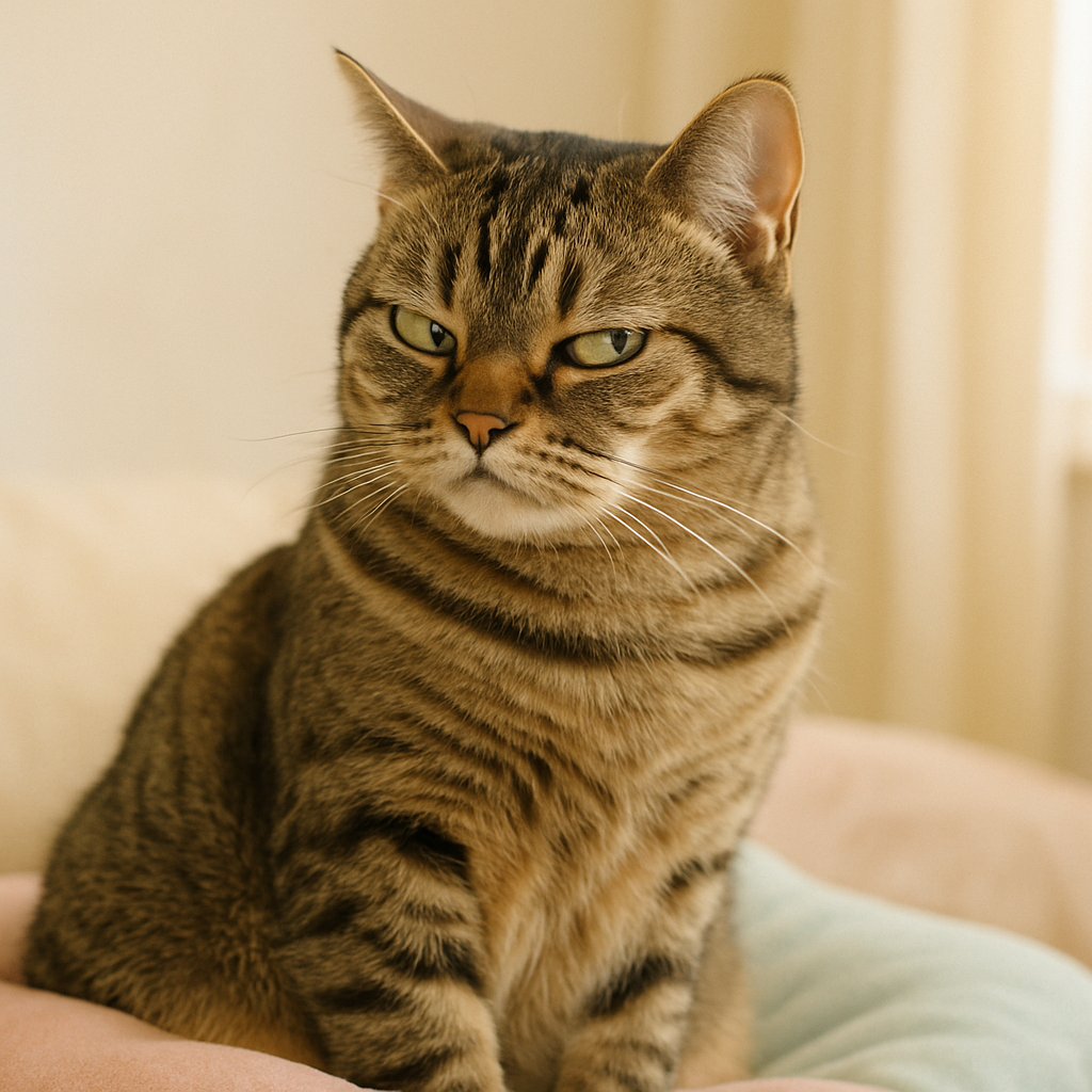 Judgmental cat giving a dramatic side-eye