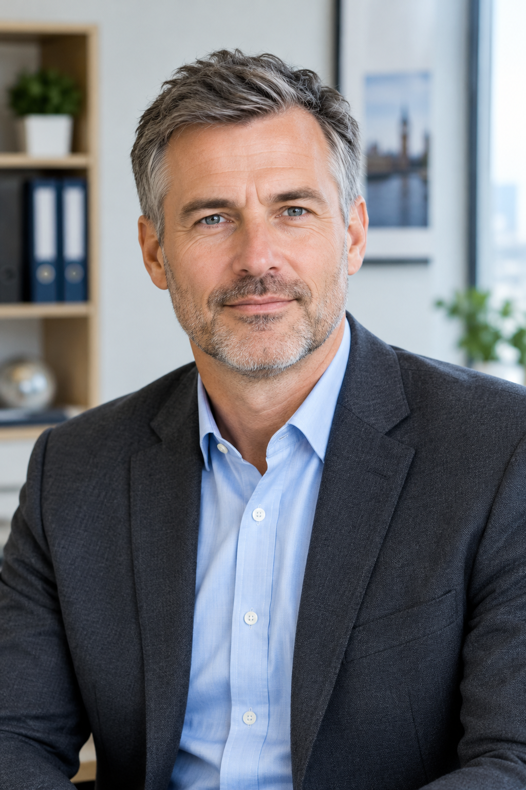 David Clarke, Case Review Specialist, neutral professional portrait with blazer