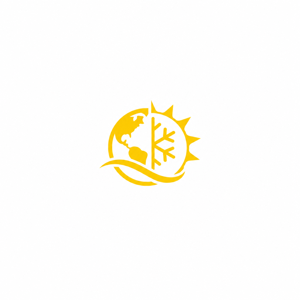 Earthcon Air Conditioning LLC brand mark in bright yellow on white