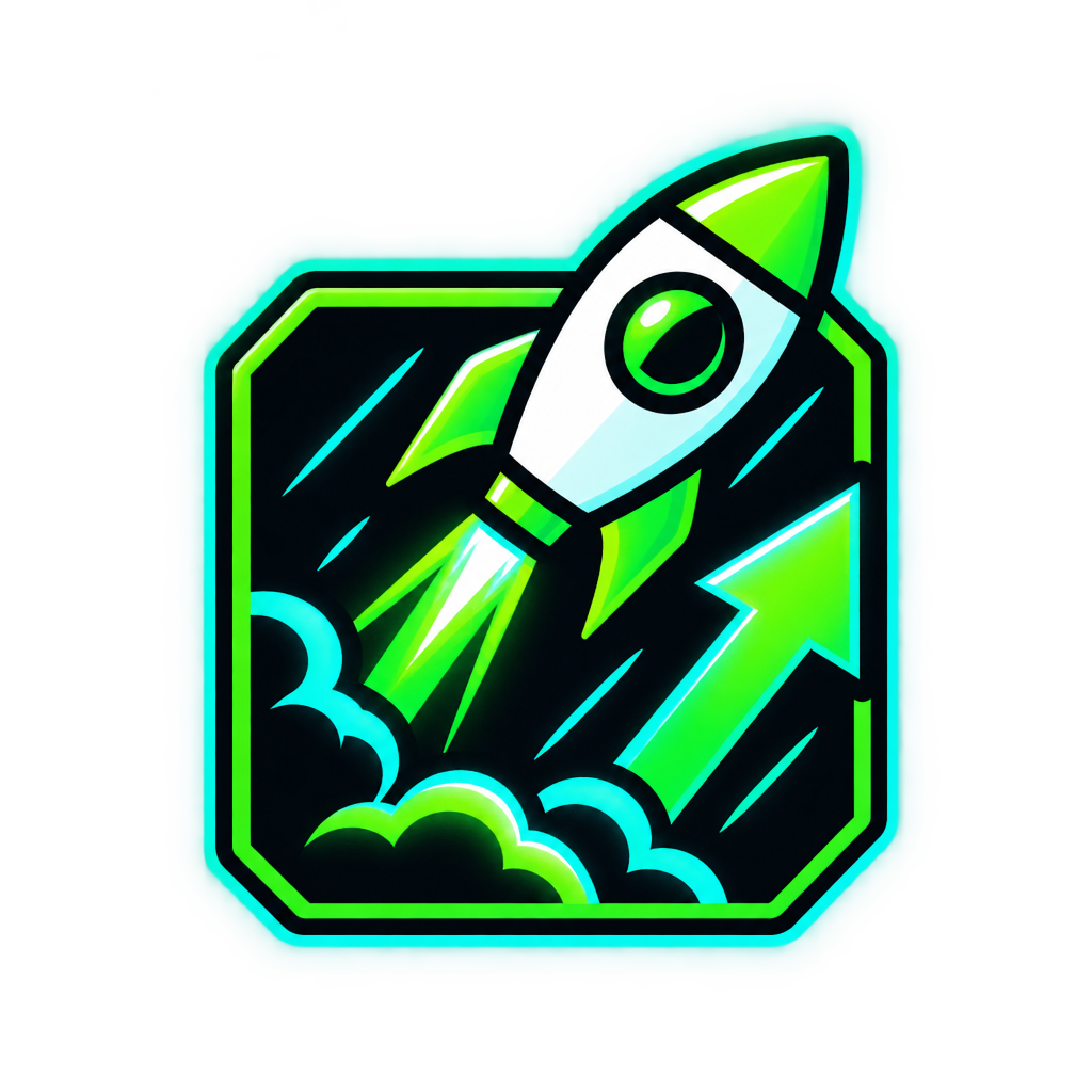 Small pump-themed neon badge icon
