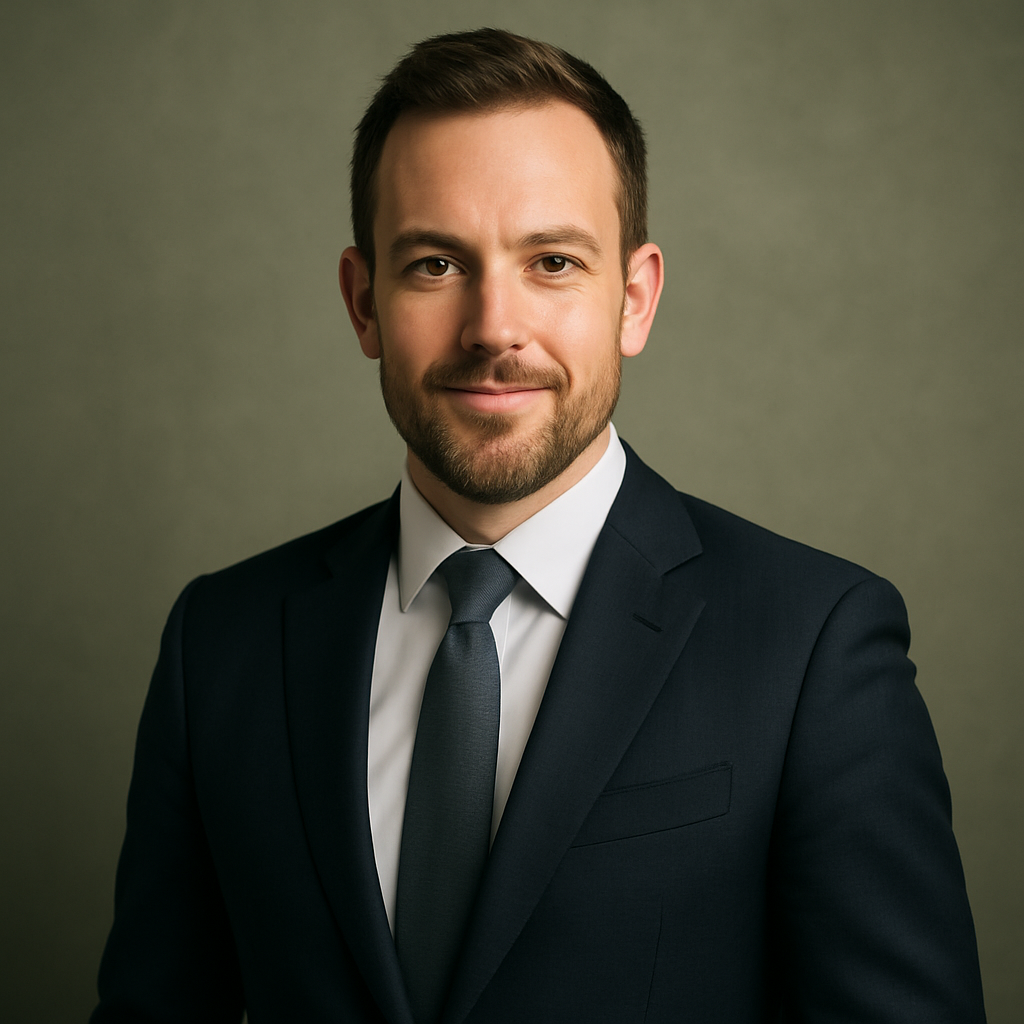 Portrait of Lead Matrix LLC CEO, confident and professional