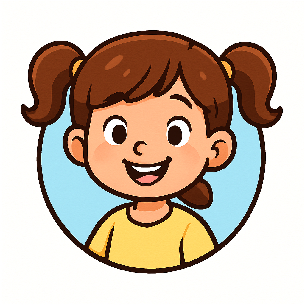 Avatar of Mia, a happy kid