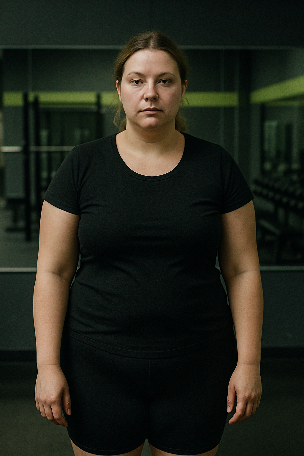 Before photo of Anna at the start of her fat-loss journey