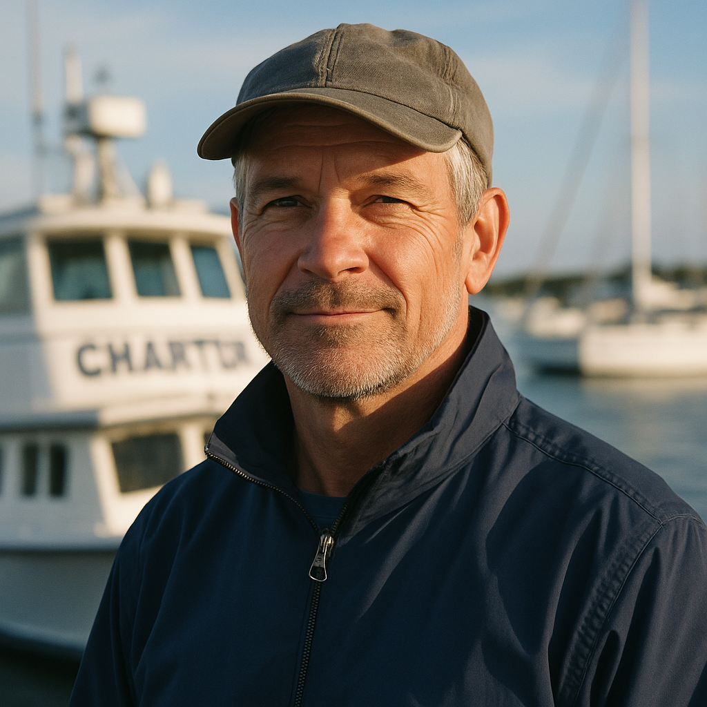 Portrait of a coastal charter captain