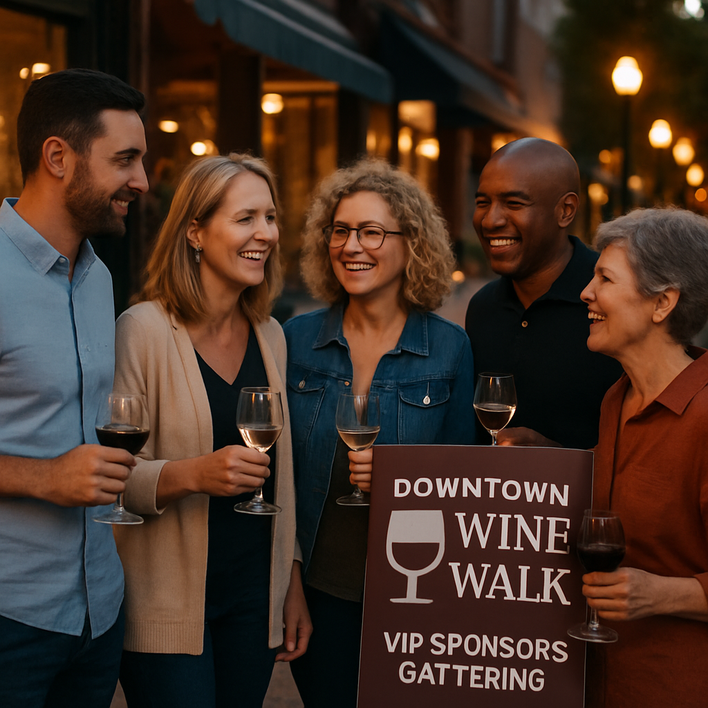 Downtown Wine Walk VIP sponsors gathering