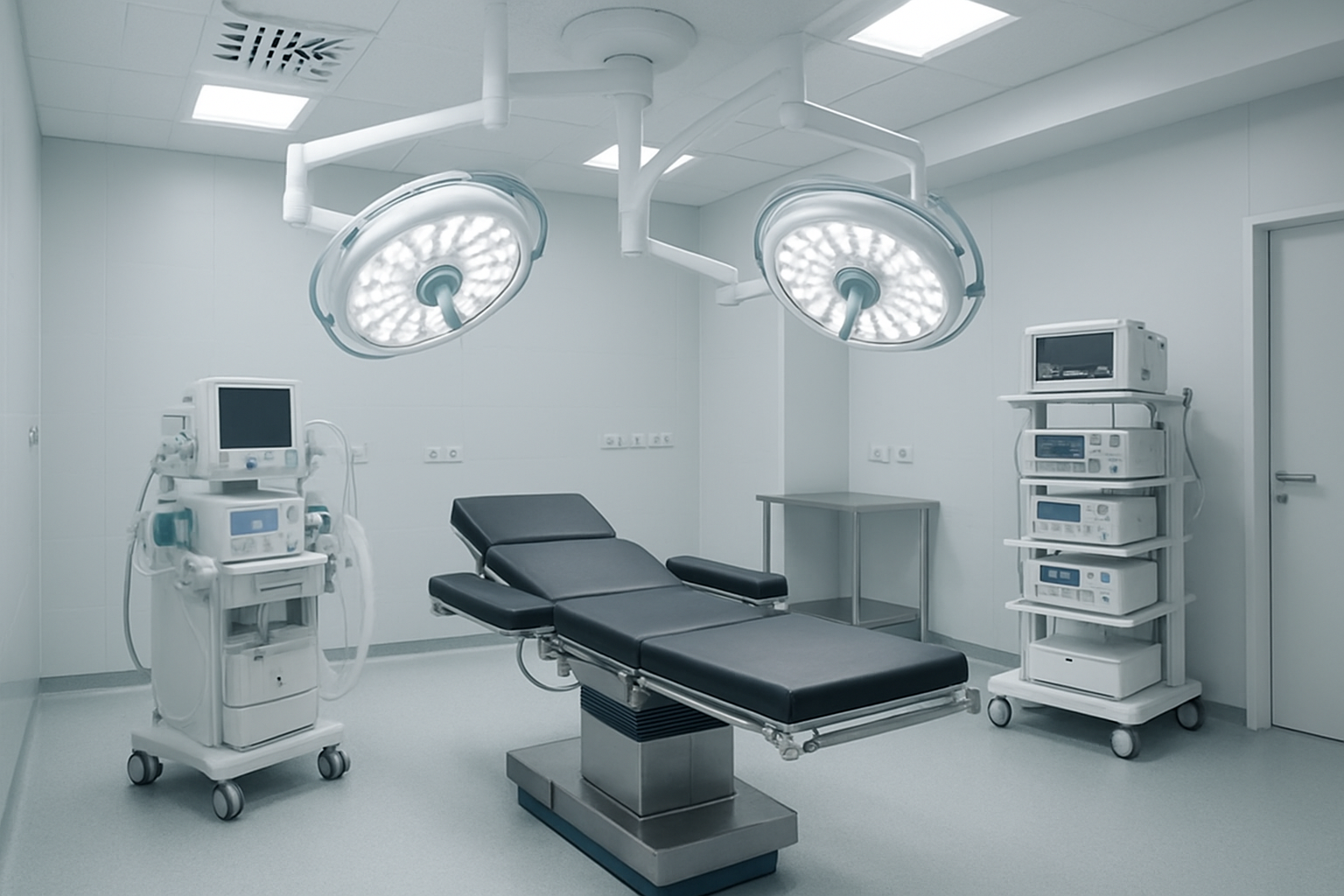 Refurbished operating room equipment from Denmark verified for African hospital export