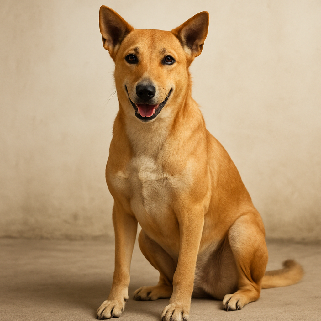 Indian Pariah dog illustration