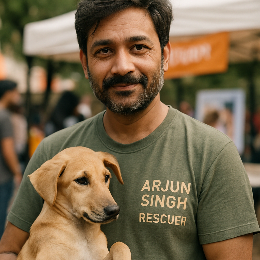 Arjun Singh, Delhi-based rescuer and street dog advocate