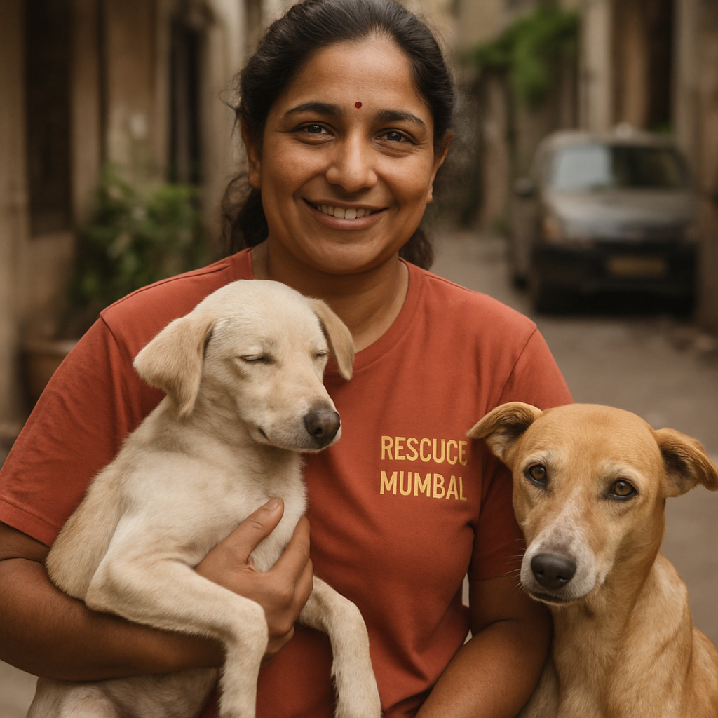 Priya Nair, rescued 12 stray dogs in Mumbai slums