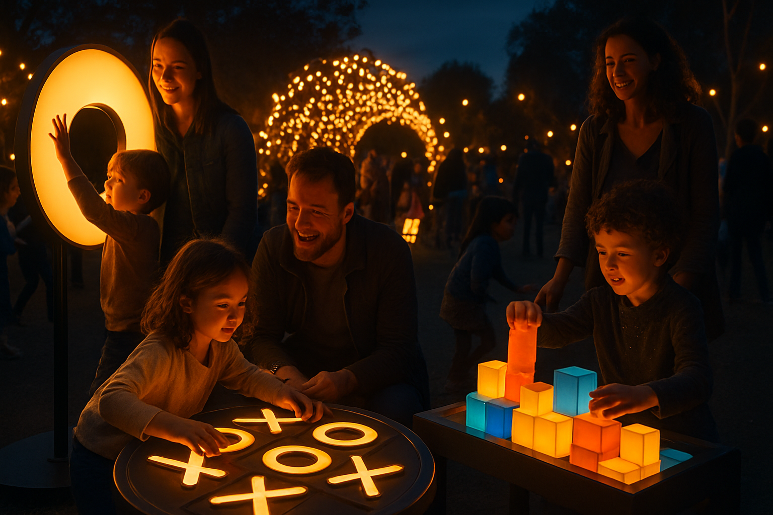 Activaciones con juegos y luces suaves