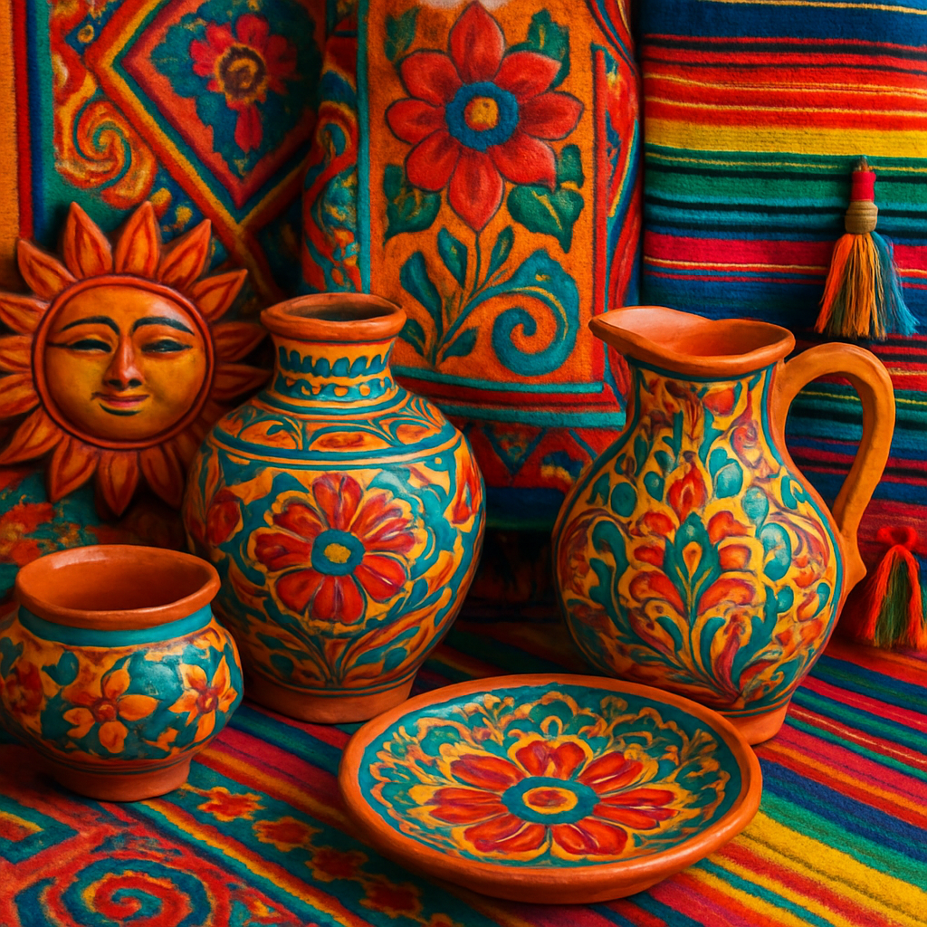 Colorful traditional handicrafts