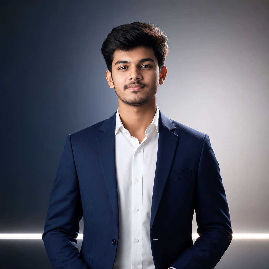Shivam Dhuriya portrait in a premium editorial setting