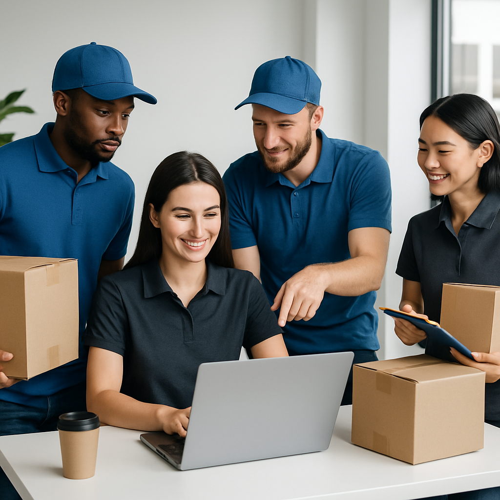 Way Beyond Courier team collaborating