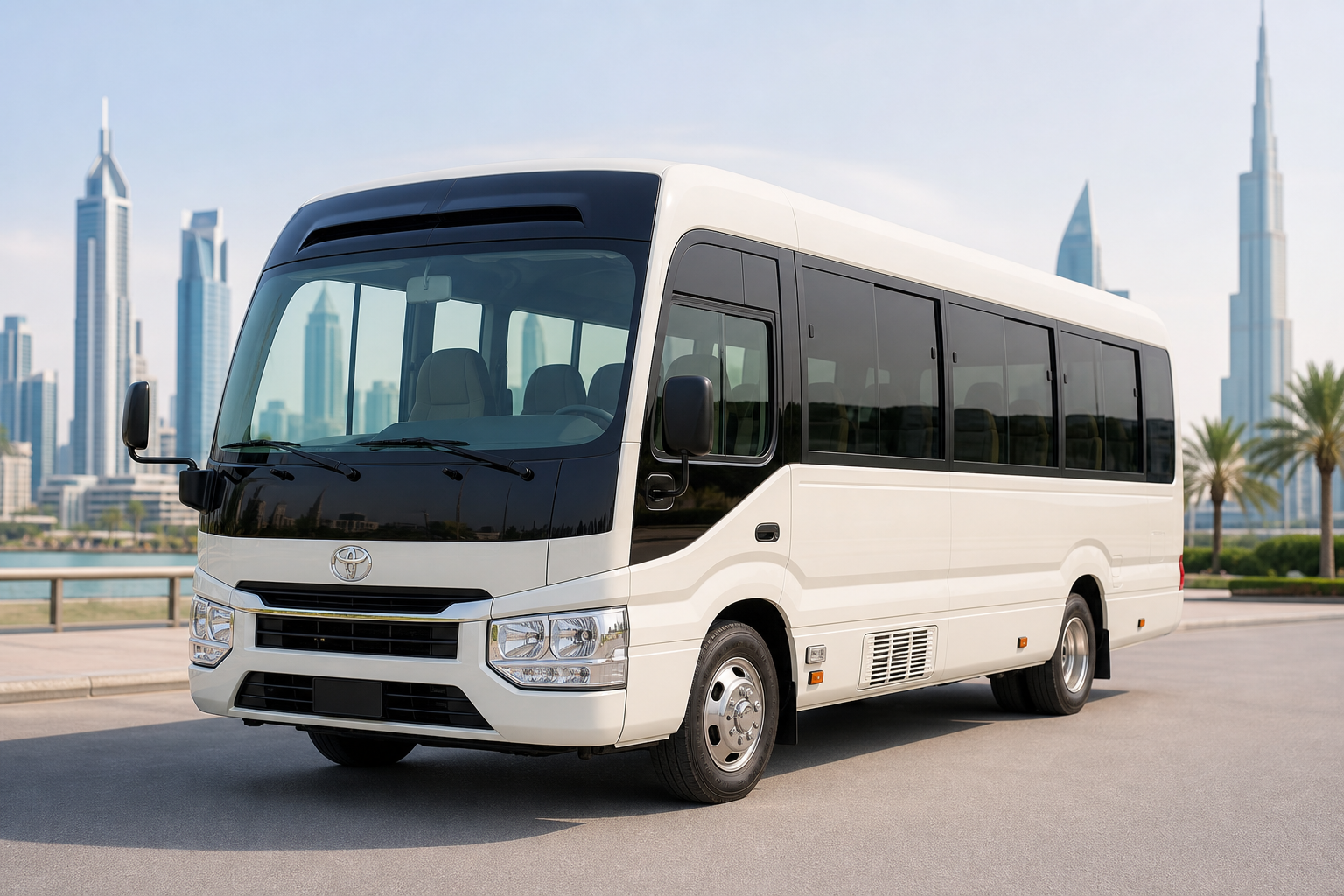 Coaster vehicle exterior