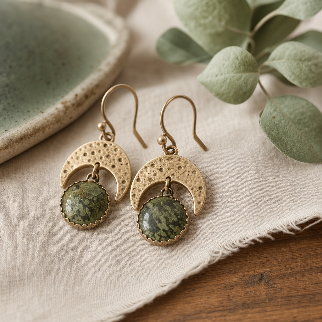 Moss Arc Earrings