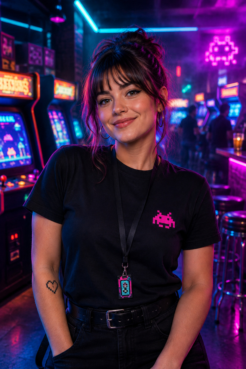 Portrait of Nina, Community Host at Pixel Pulse