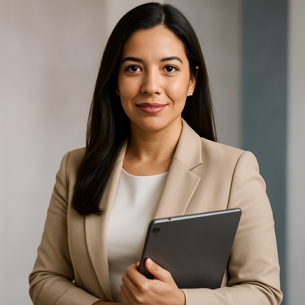 Portrait of Sofia Martinez, event planner client