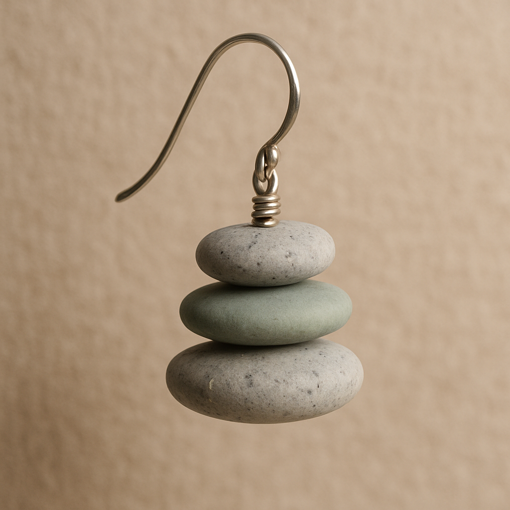 Stacked Pebble Earrings