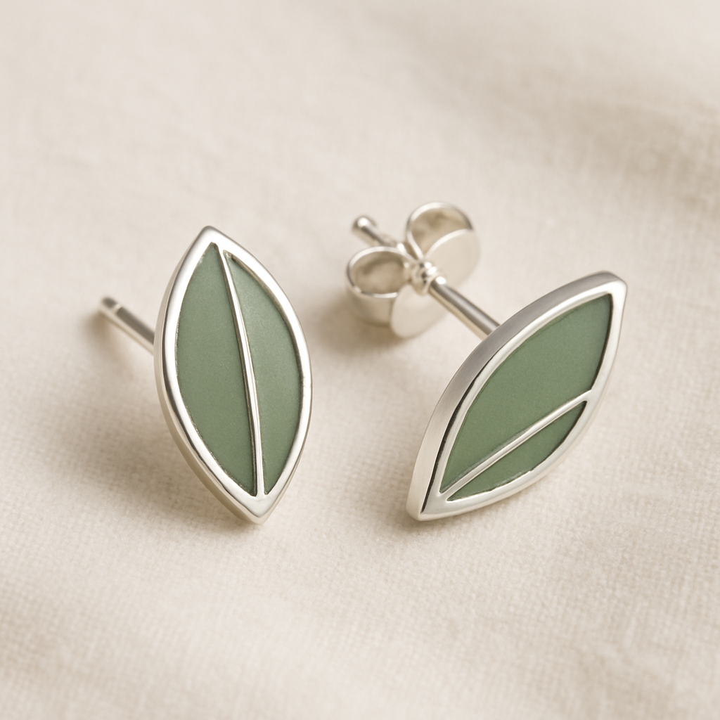 Tiny Leaf Studs