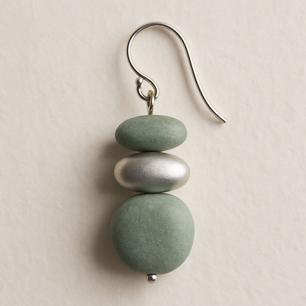 Stacked Pebble Earrings