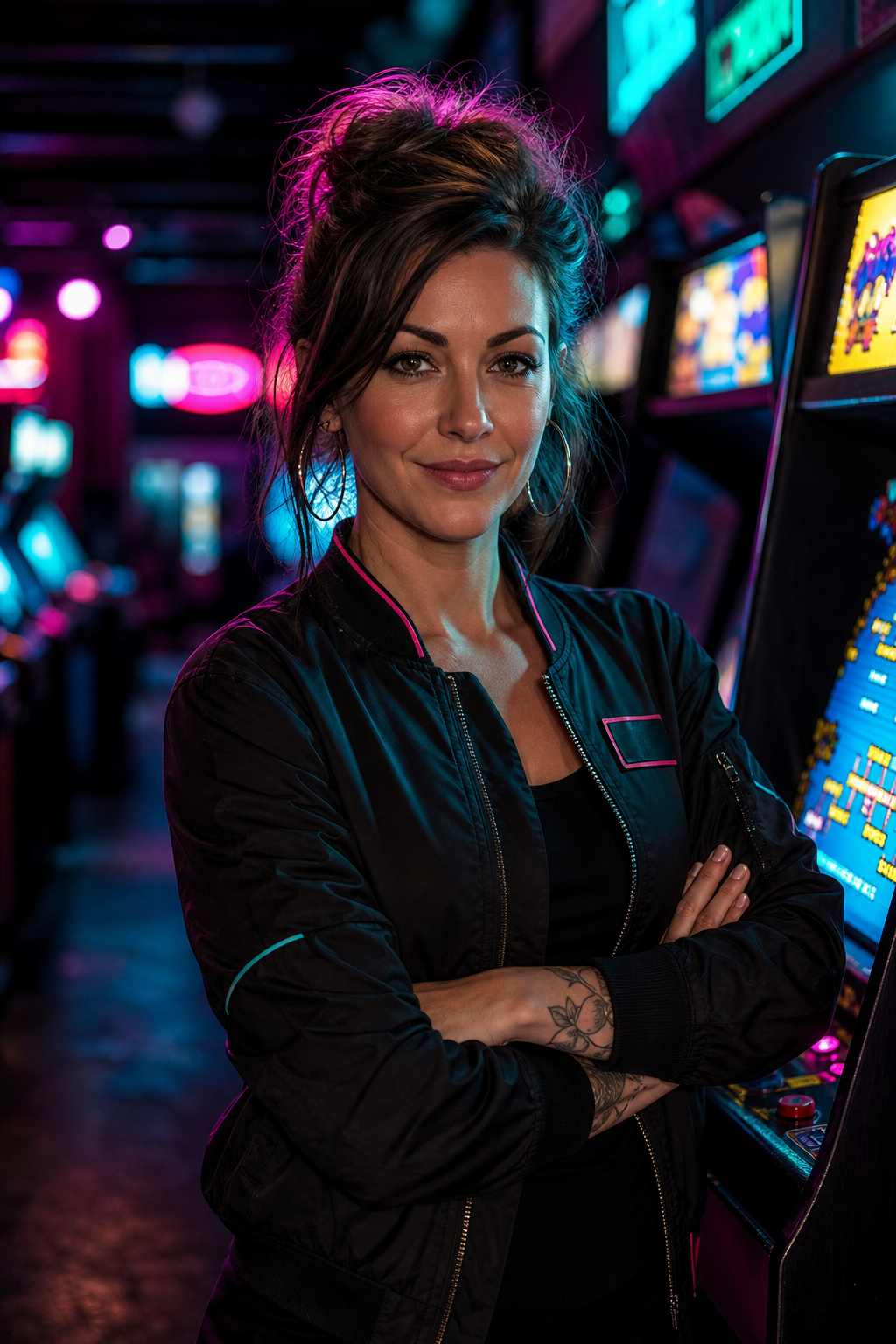 Portrait of Mara, venue host and floor captain