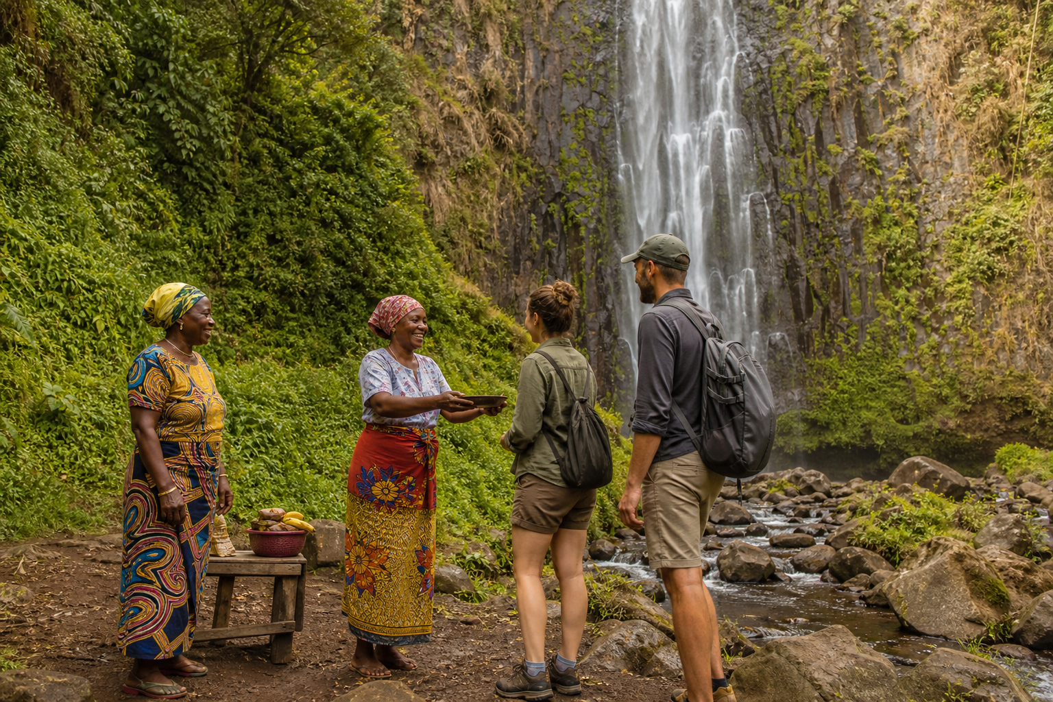 Materuni Waterfall day trip in Tanzania