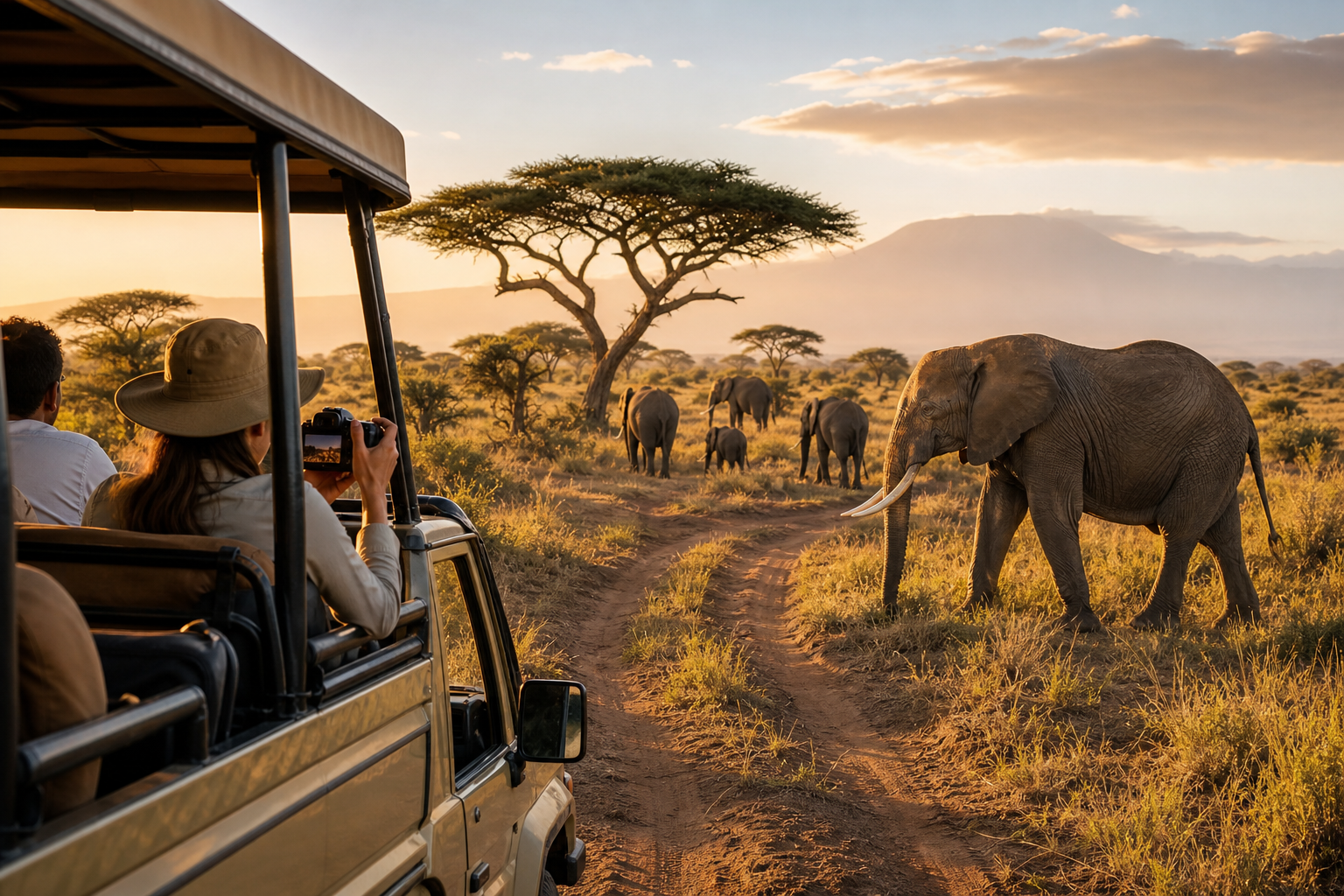 8 Days Safari Tanzania wildlife safari scene