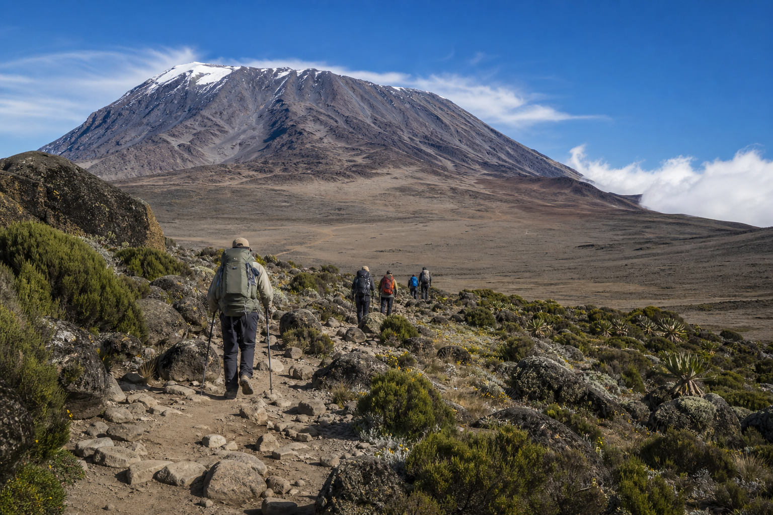 Northern Circuit route landscape in Tanzania