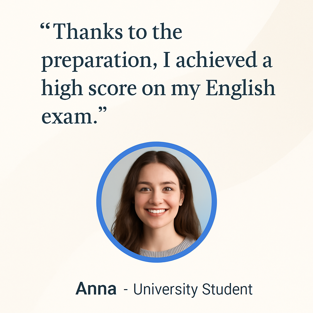 Smiling young woman, testimonial student, friendly and confident