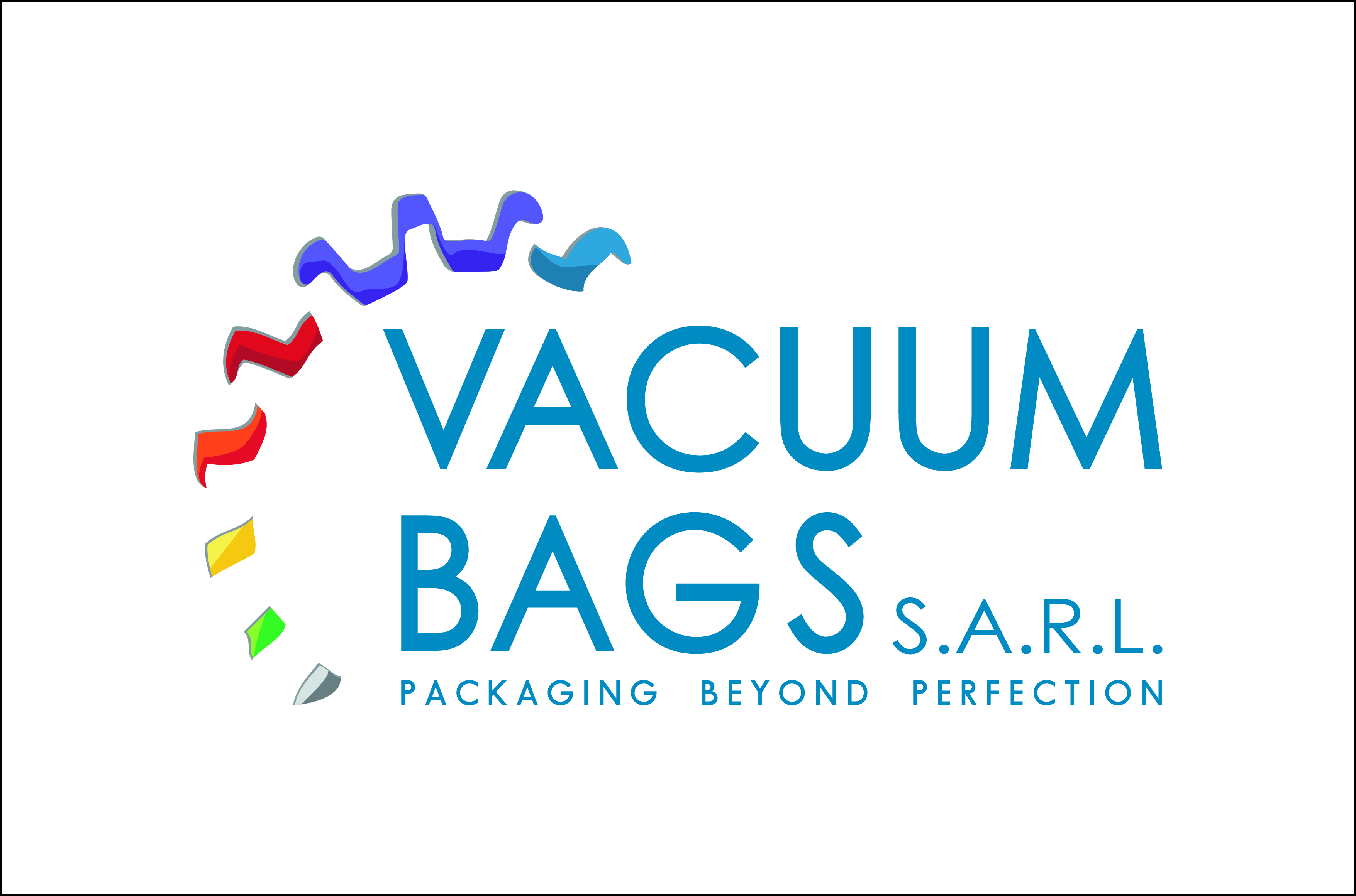 Vacuum Bags Lebanon logo, smooth rounded, soft-edged, fits modern branding