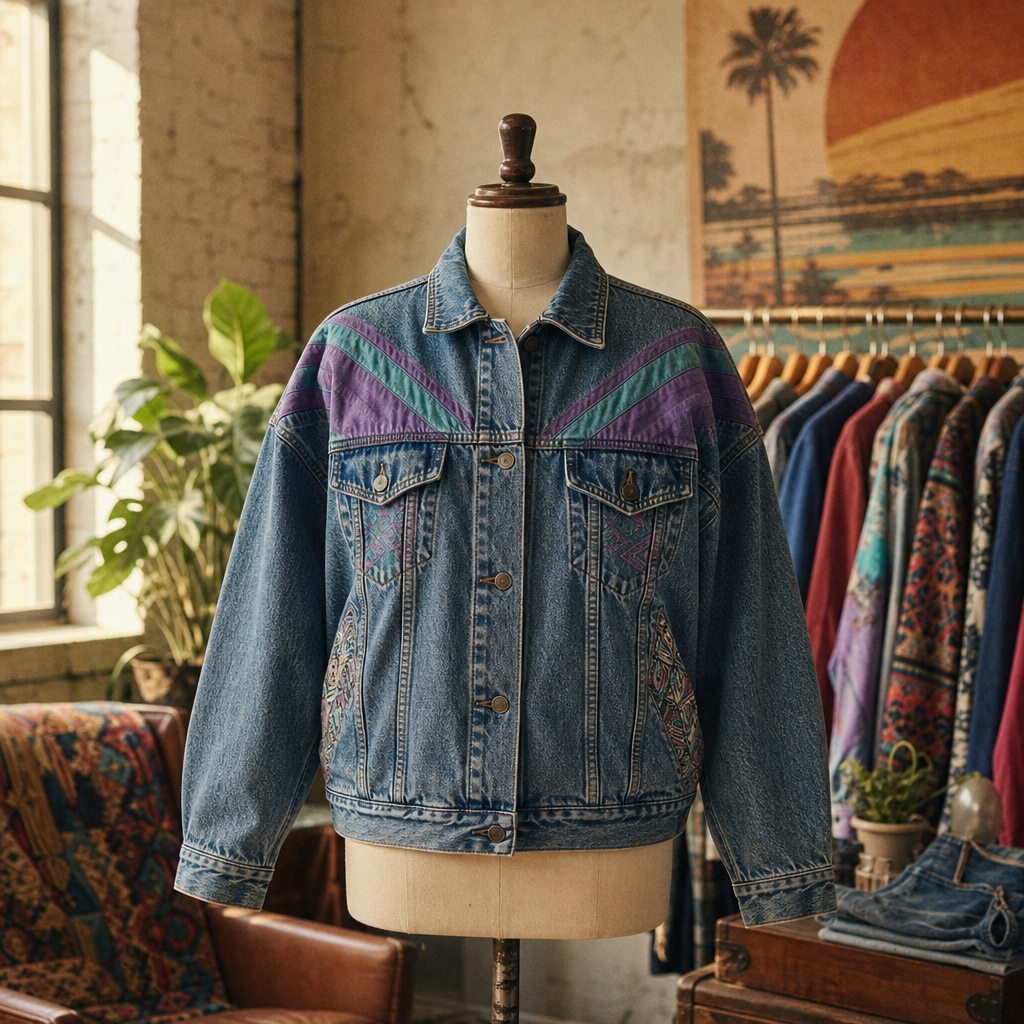 Electric Avenue Denim Jacket vintage clothing piece