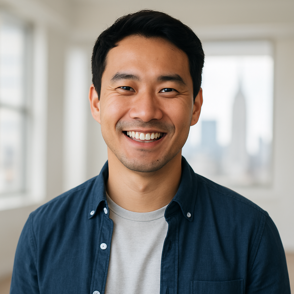 Photo of Jason Lee, happy NY Gadgets Store customer