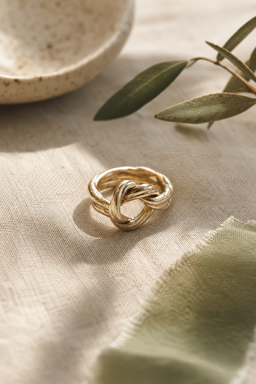 Linen Knot Ring