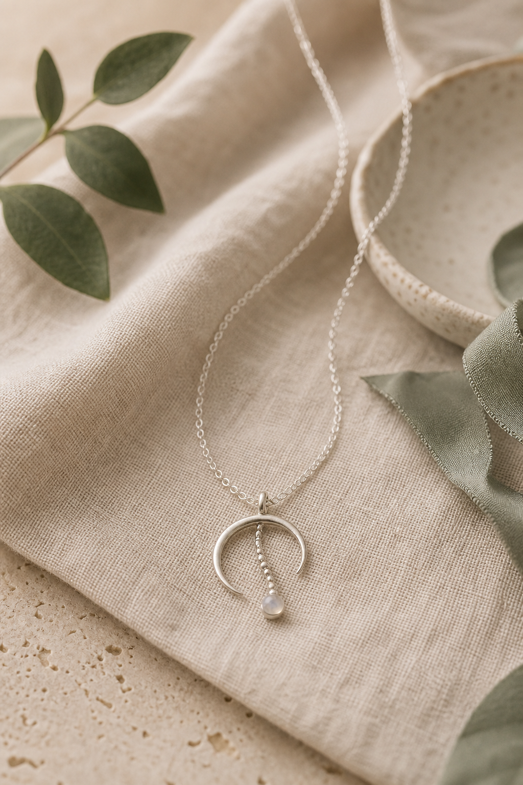 Moon Thread Necklace