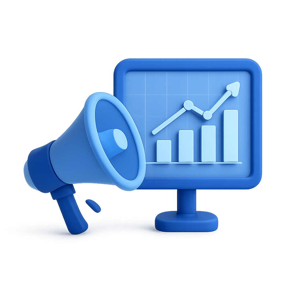 3D Digital Marketing Icon