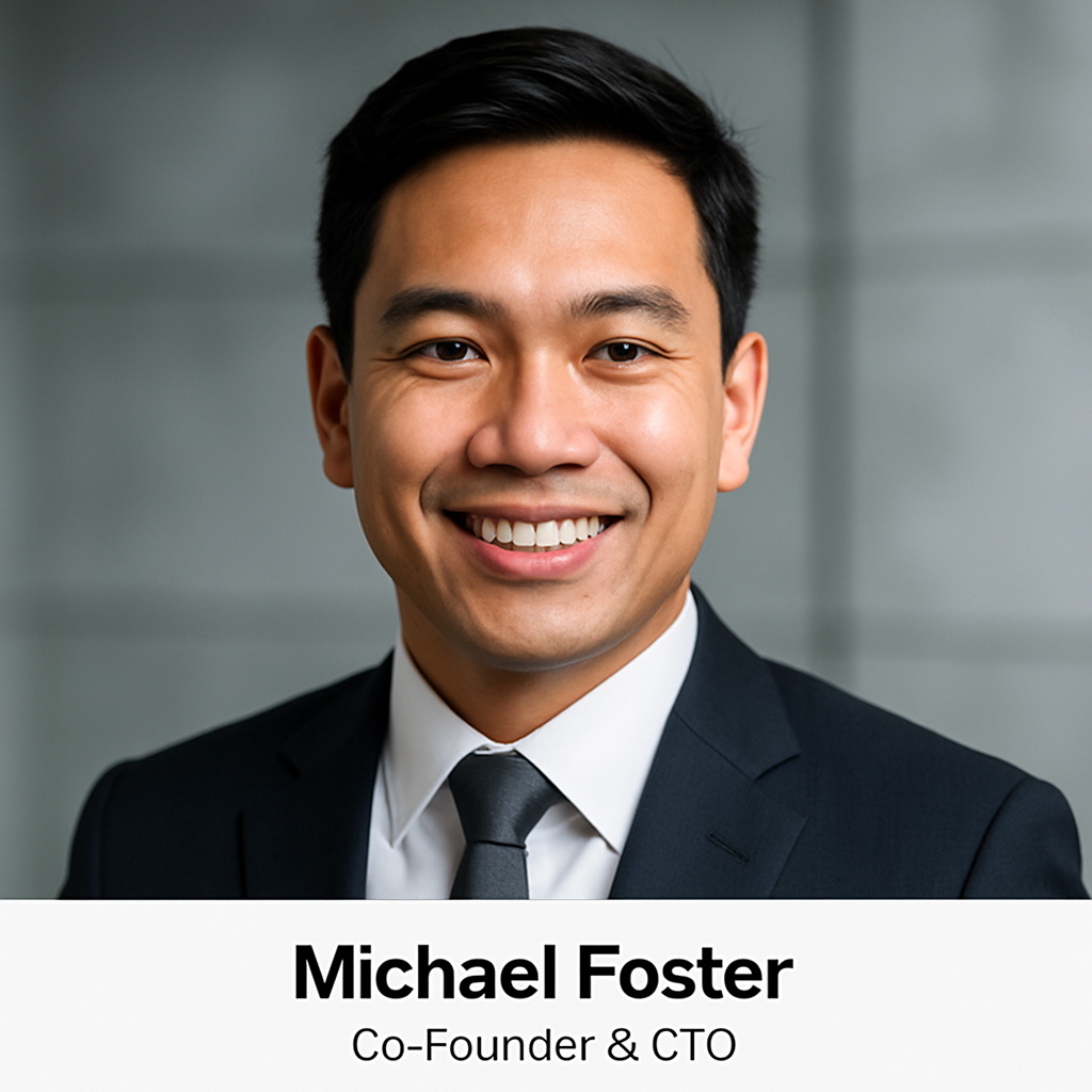 Michael Foster, Co-Founder and CTO, friendly and professional