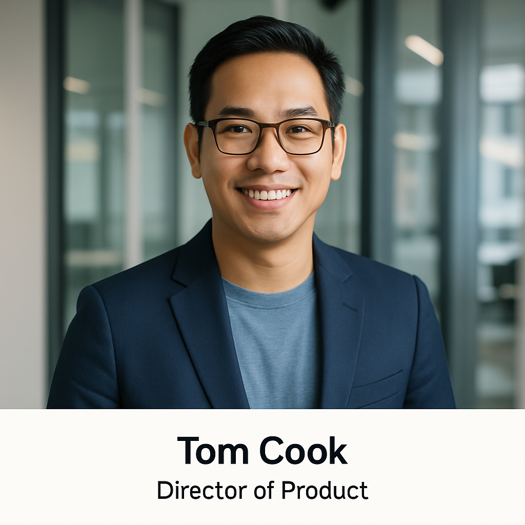 Khavinesh, Director of Product, confident and friendly