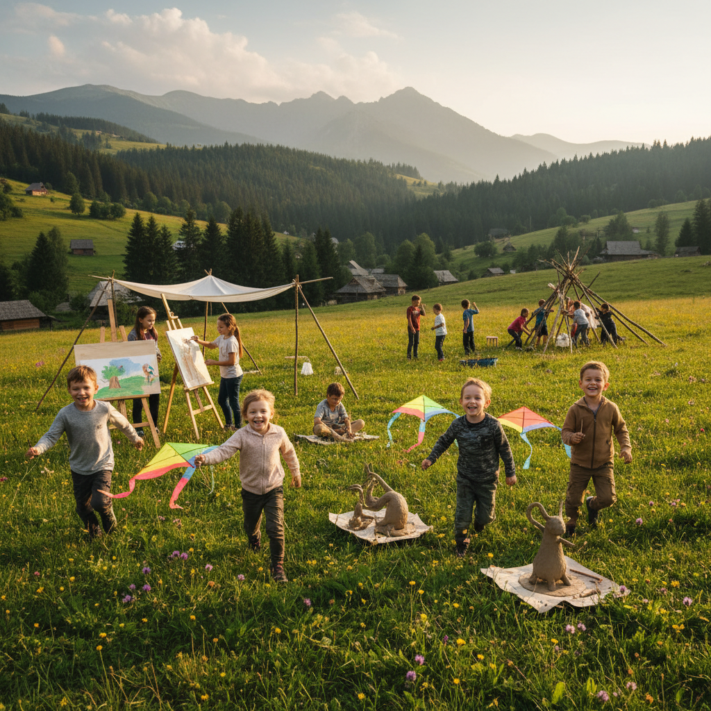 Рухлива гра або творча активність на галявині