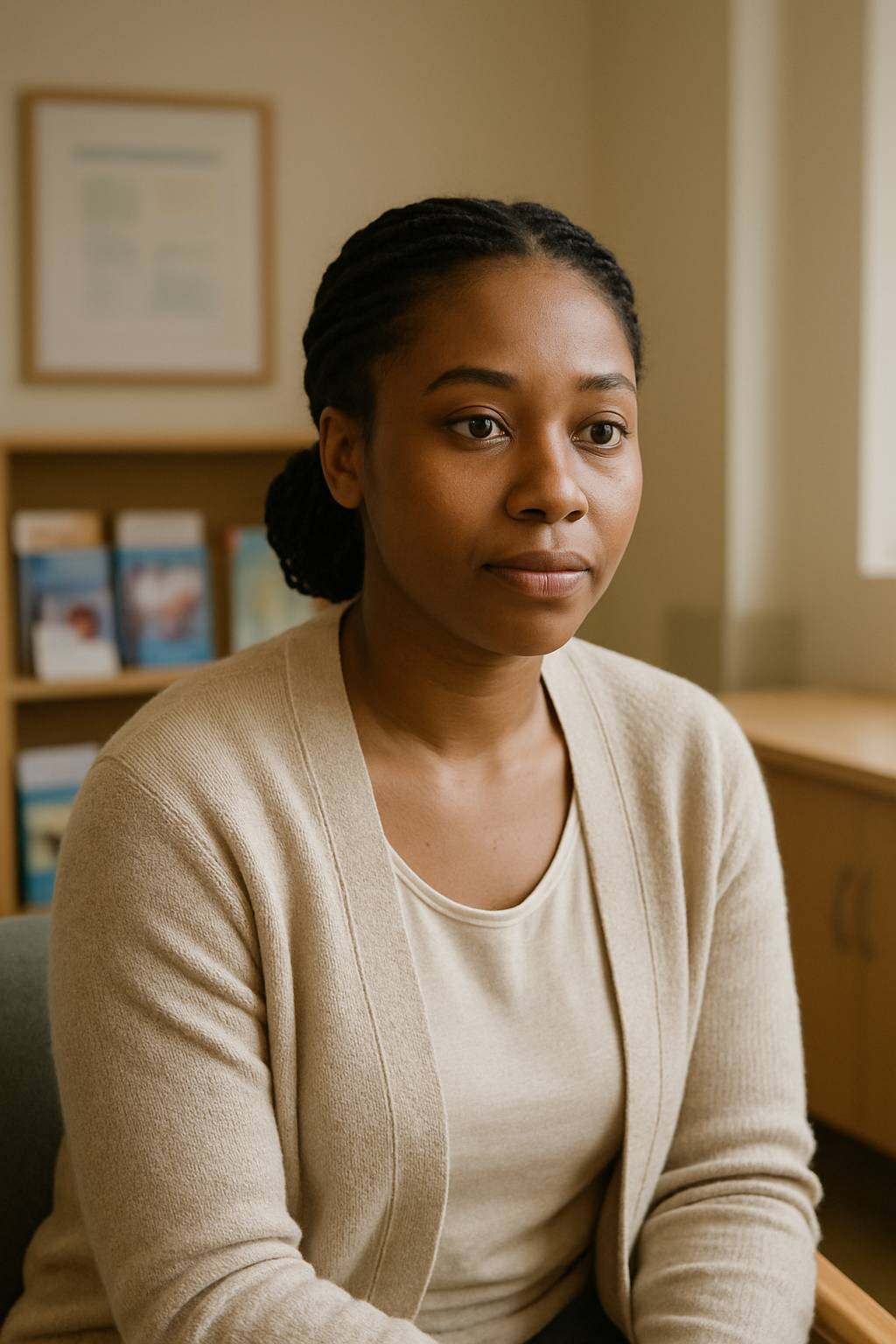 Portrait of Aisha Thompson, family support coordinator